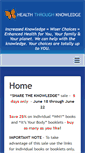 Mobile Screenshot of healththroughknowledge.com
